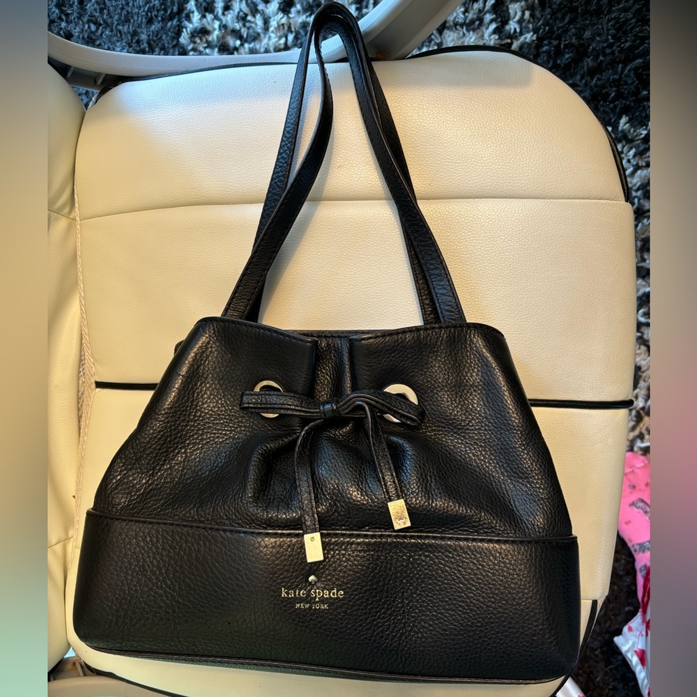 Black Leather Kate Spade Purse
